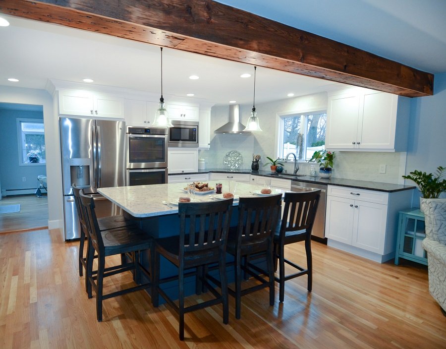 White and Grey Kitchen Remodel
