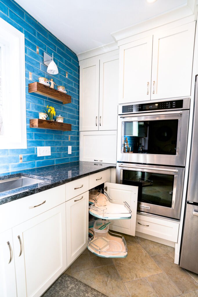 Dream Kitchens: White & Baby Blue Kitchen Remodel